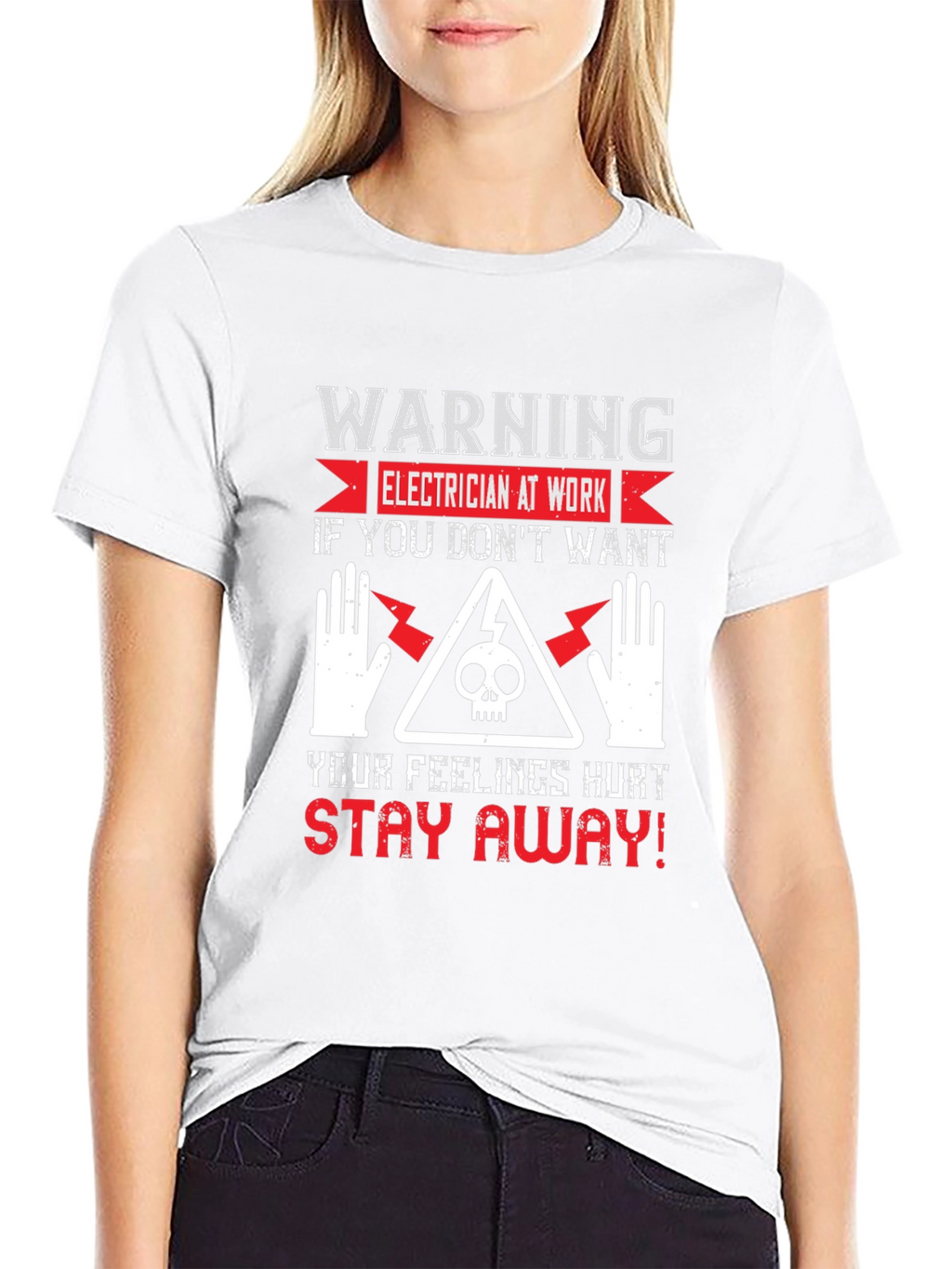 Electrician Warning Graphic Tee - Stay Away!