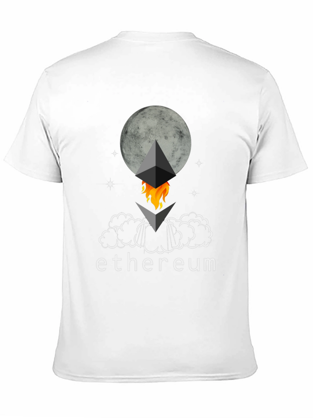 Ethereum Rocket Moon T-Shirt - Crypto Tee