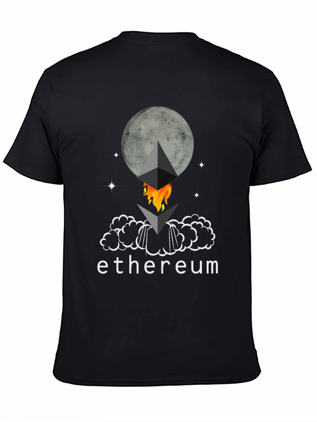 Ethereum Rocket Moon T-Shirt - Crypto Tee