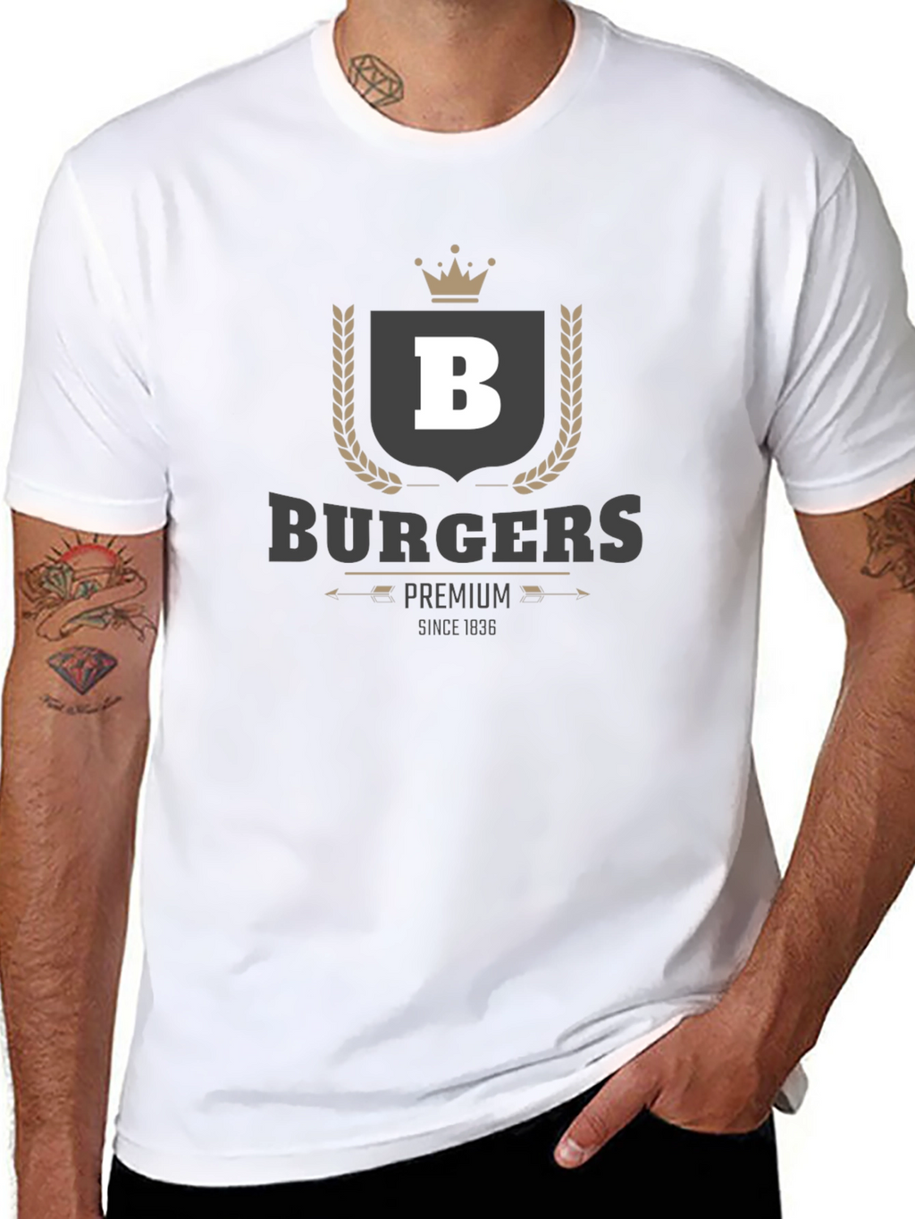 Burgers Premium T-Shirt - Black