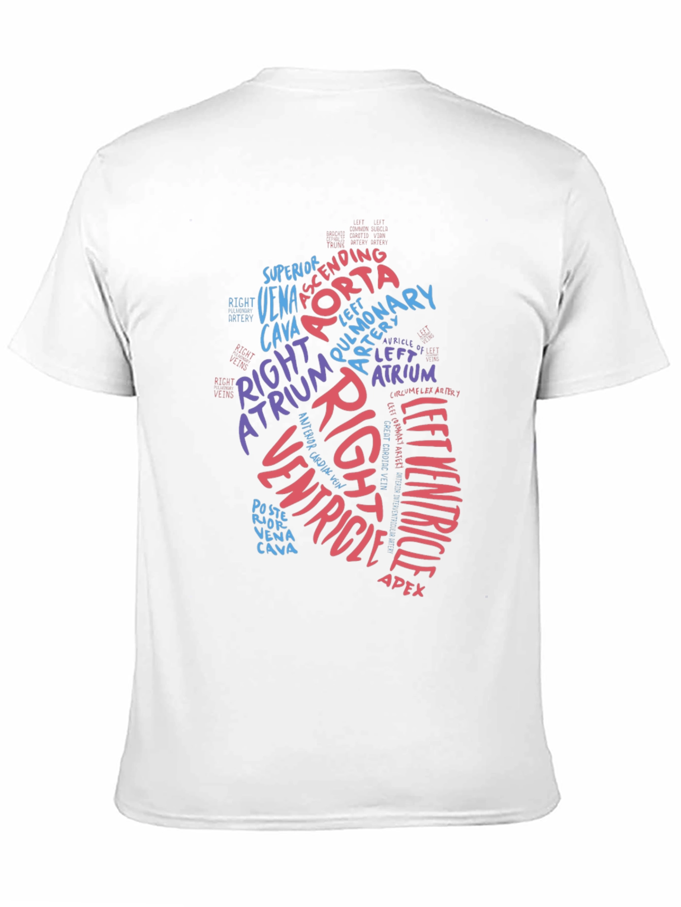 Anatomical Heart Word Art T-Shirt