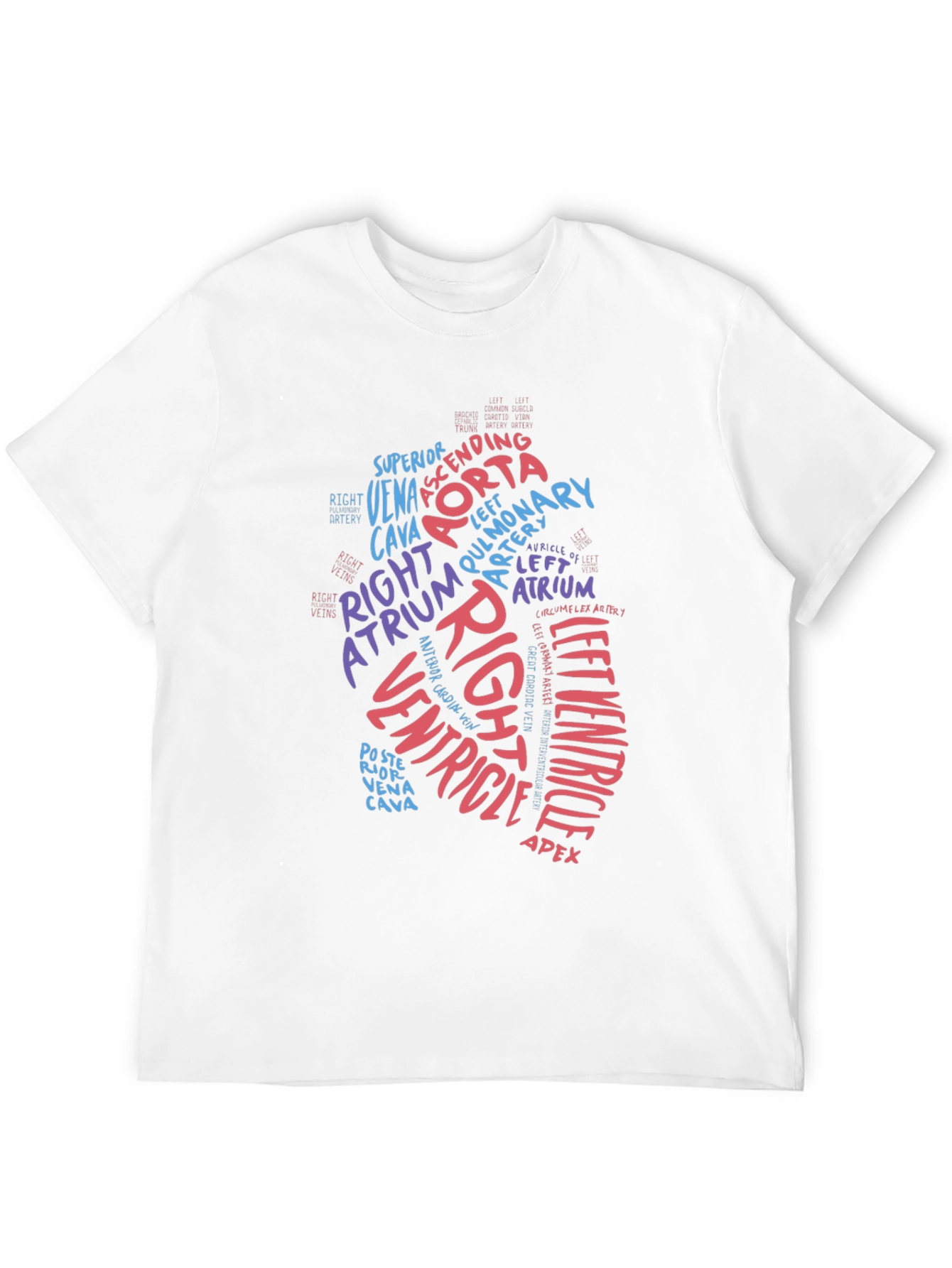 Anatomical Heart Word Art T-Shirt