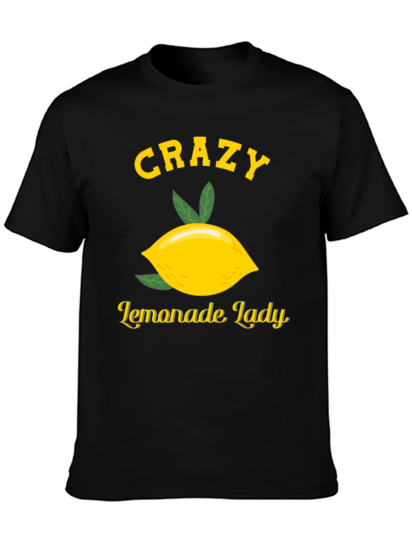 Crazy Lemonade Lady T-Shirt - Black