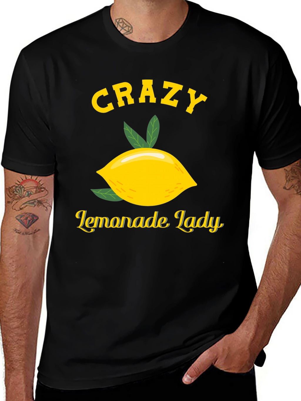 Crazy Lemonade Lady T-Shirt - Black