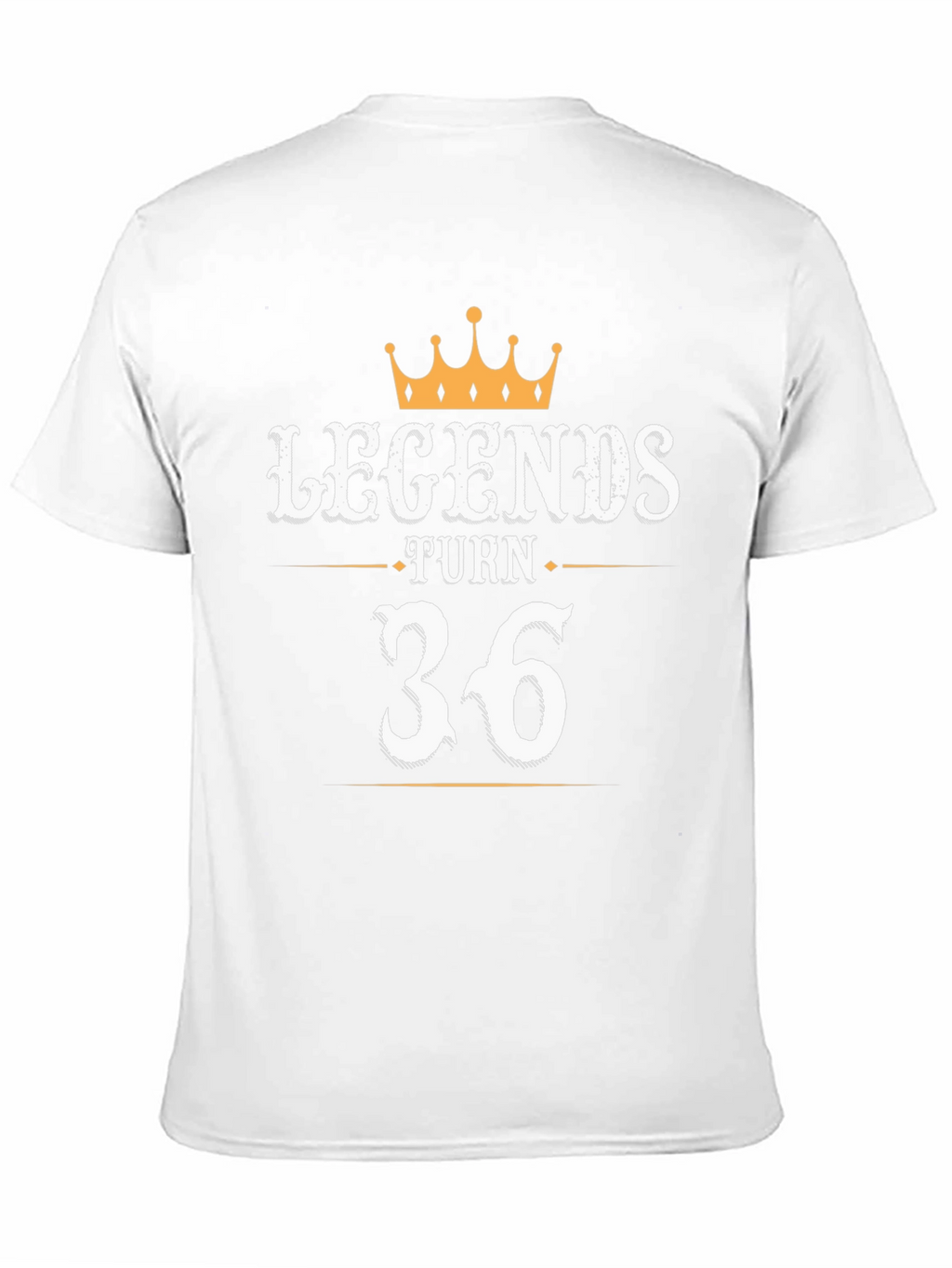 Legends Turn 36 Black Graphic T-Shirt