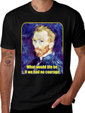 Van Gogh Courage Quote Graphic Tee