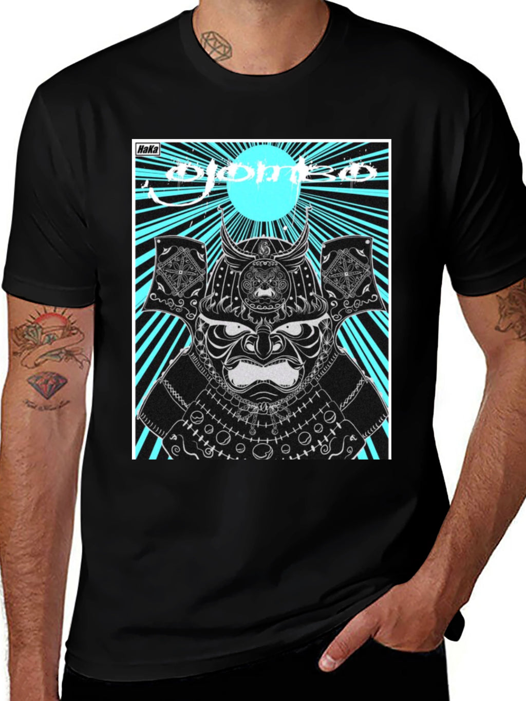 Samurai Graphic T-Shirt - Black