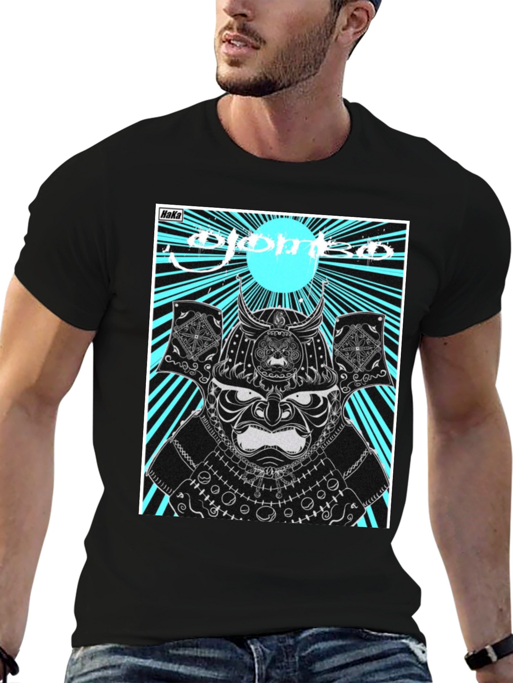 Samurai Graphic T-Shirt - Black
