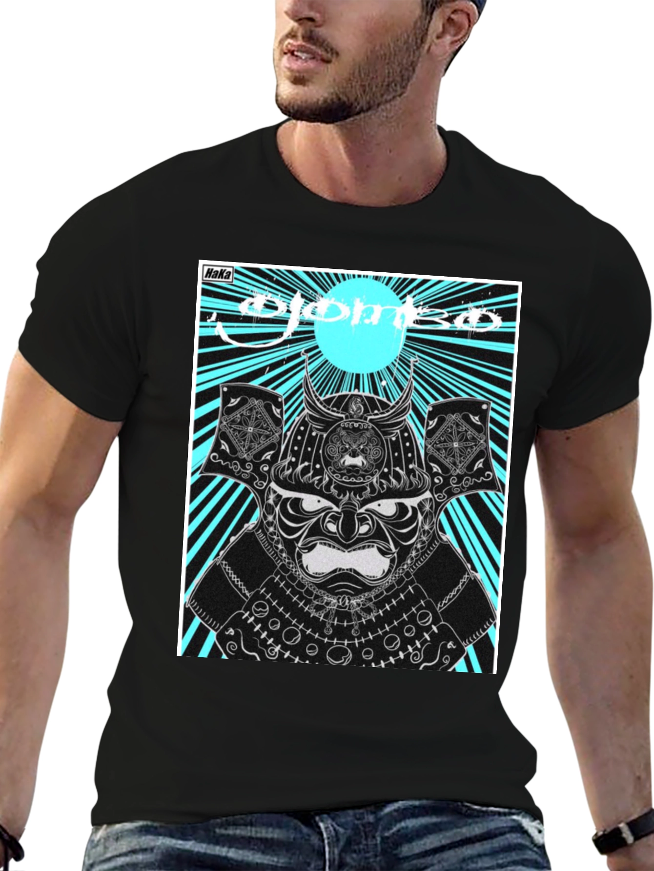 Samurai Graphic T-Shirt - Black