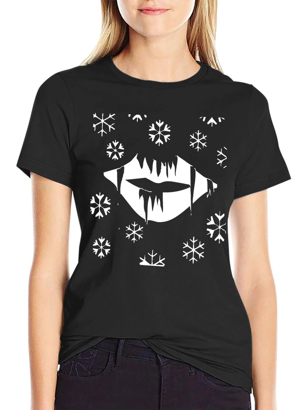 Vampire Snow T-Shirt - Gothic Winter Tee
