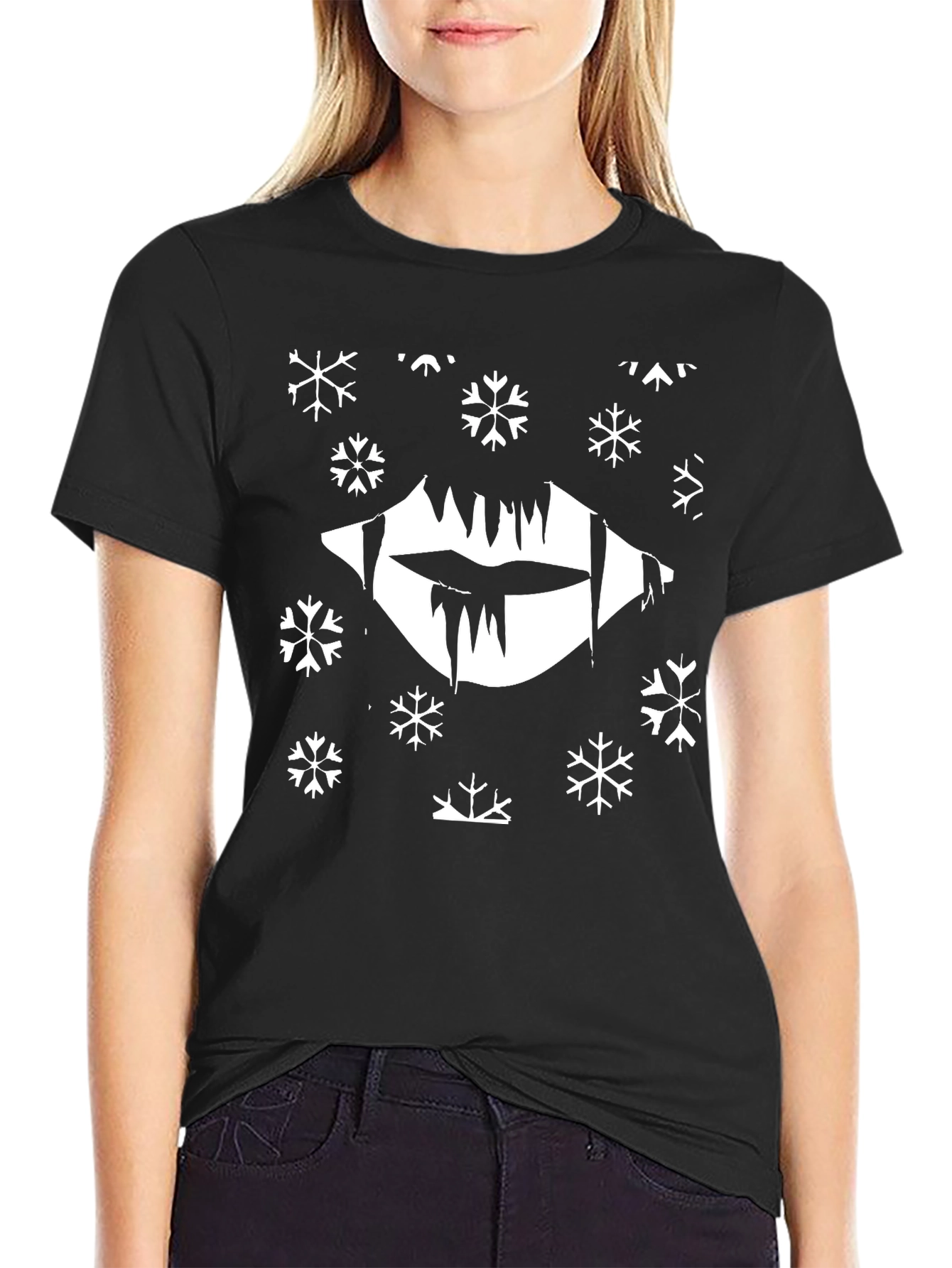 Vampire Snow T-Shirt - Gothic Winter Tee