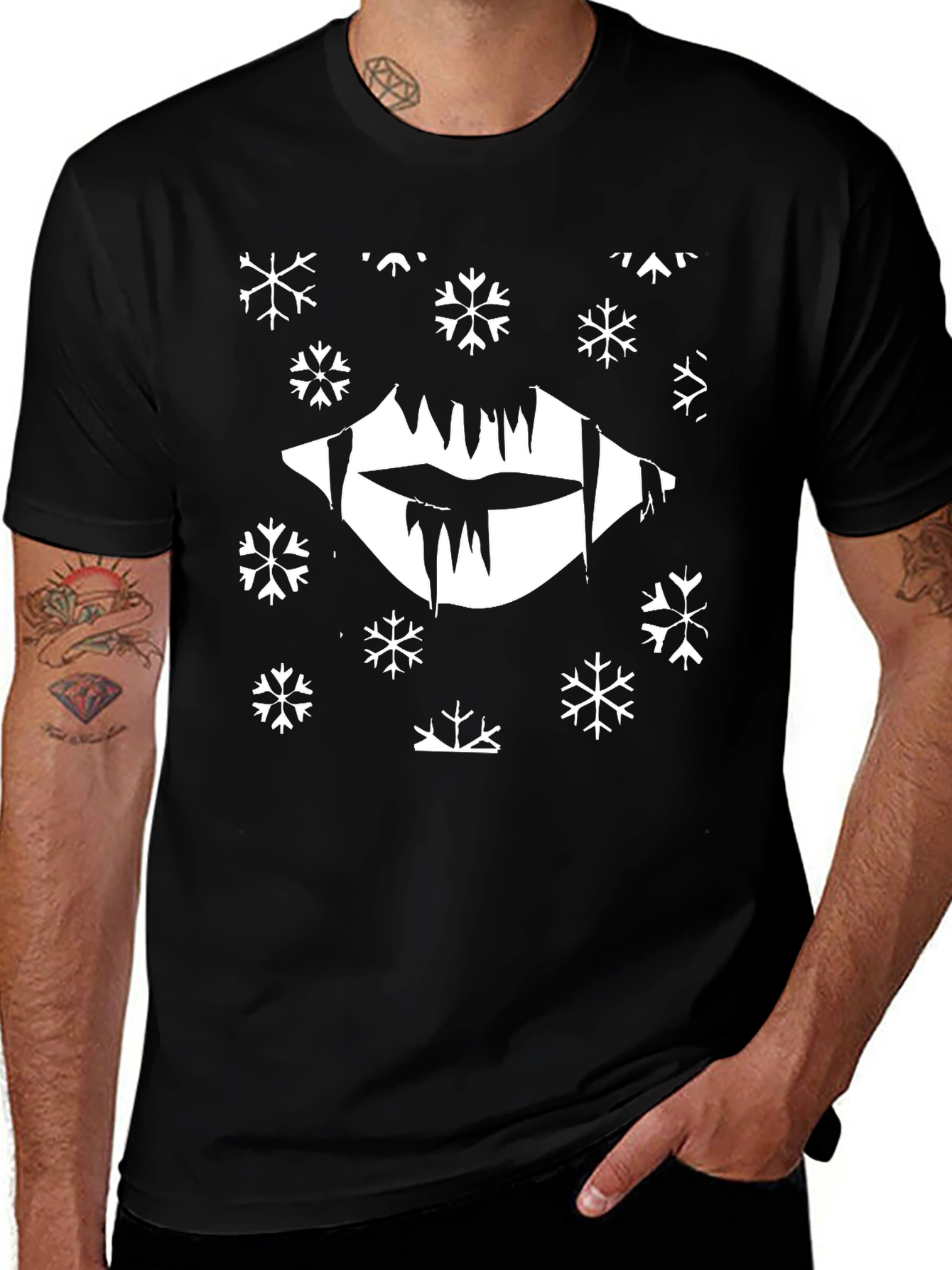 Vampire Snow T-Shirt - Gothic Winter Tee
