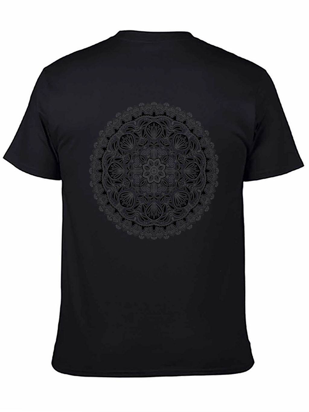 Black Mandala Graphic Tee - Mens