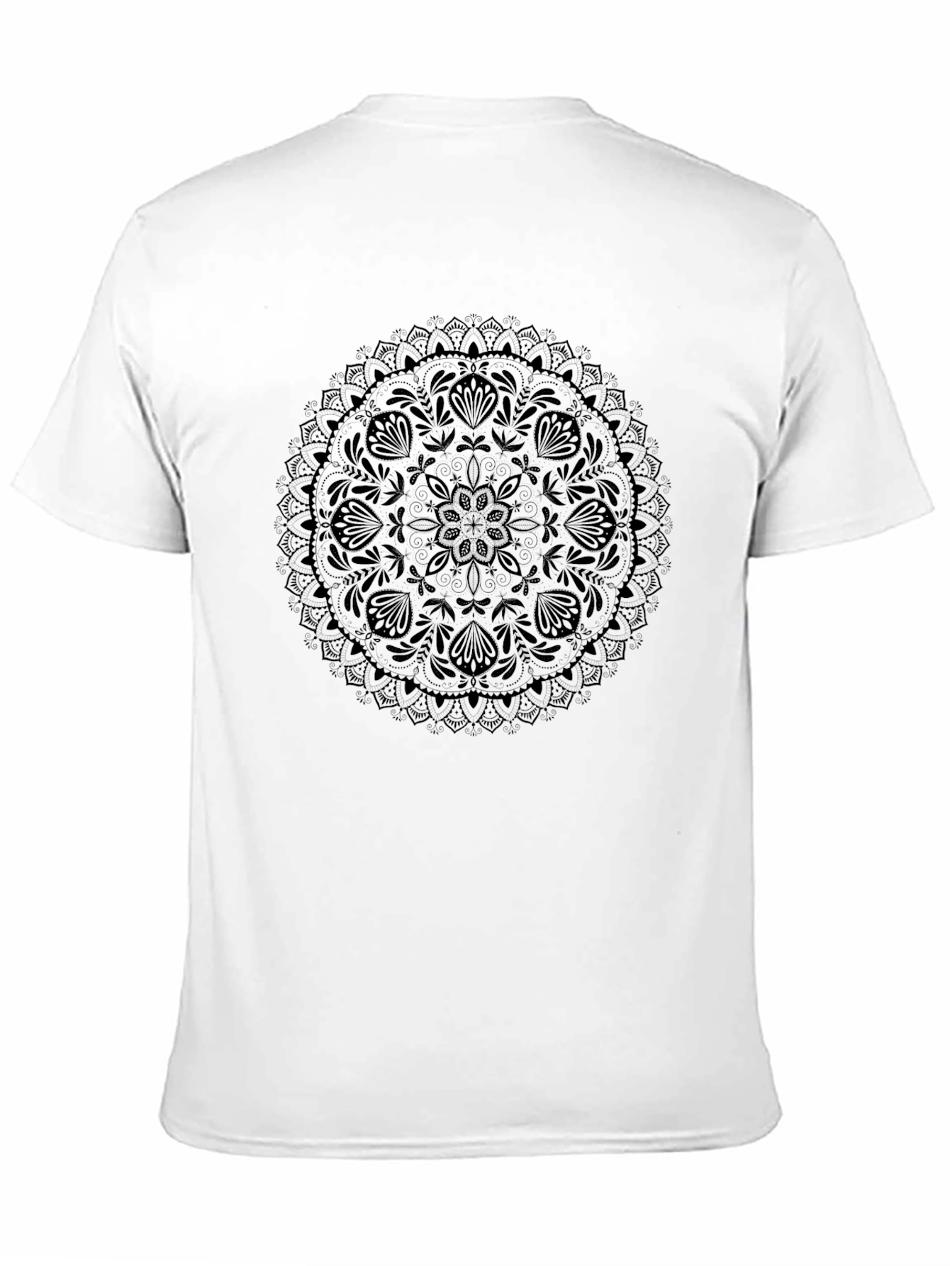 Black Mandala Graphic Tee - Mens