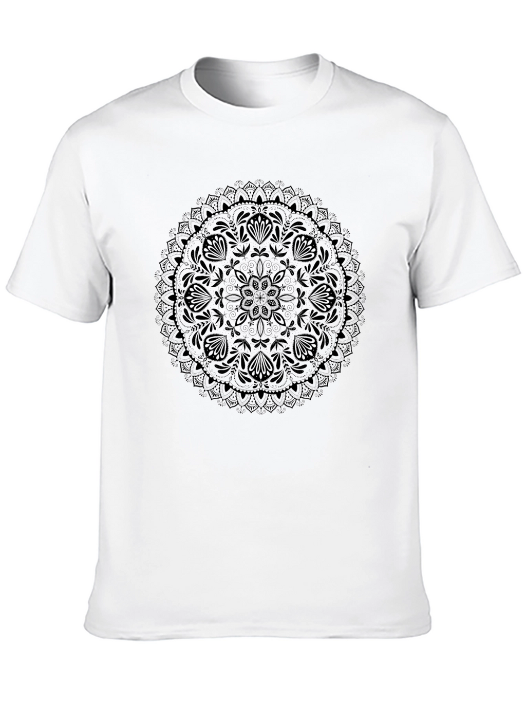 Black Mandala Graphic Tee - Mens