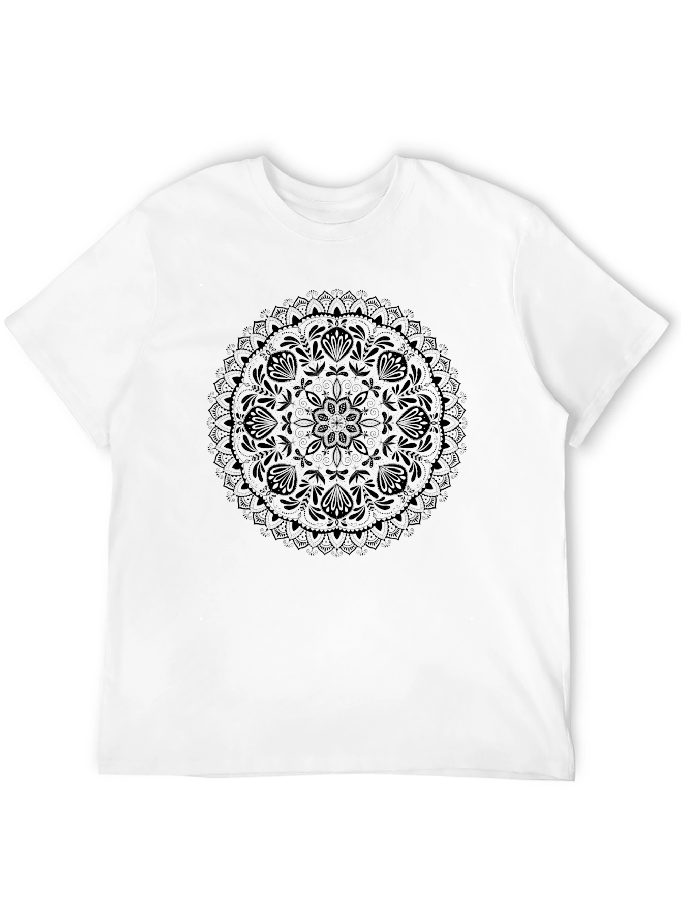 Black Mandala Graphic Tee - Mens
