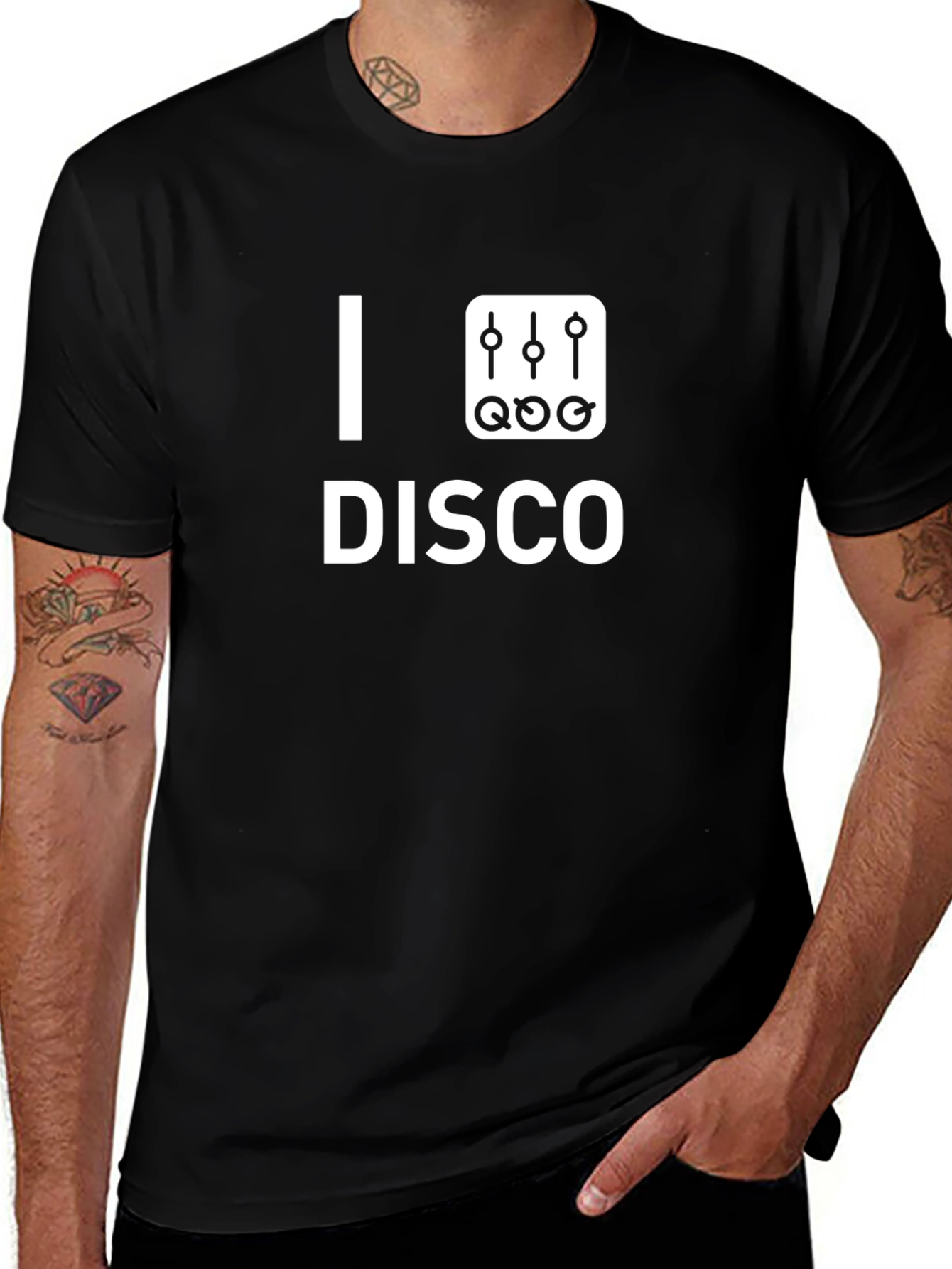 I Love Disco T-Shirt - Black Graphic Tee