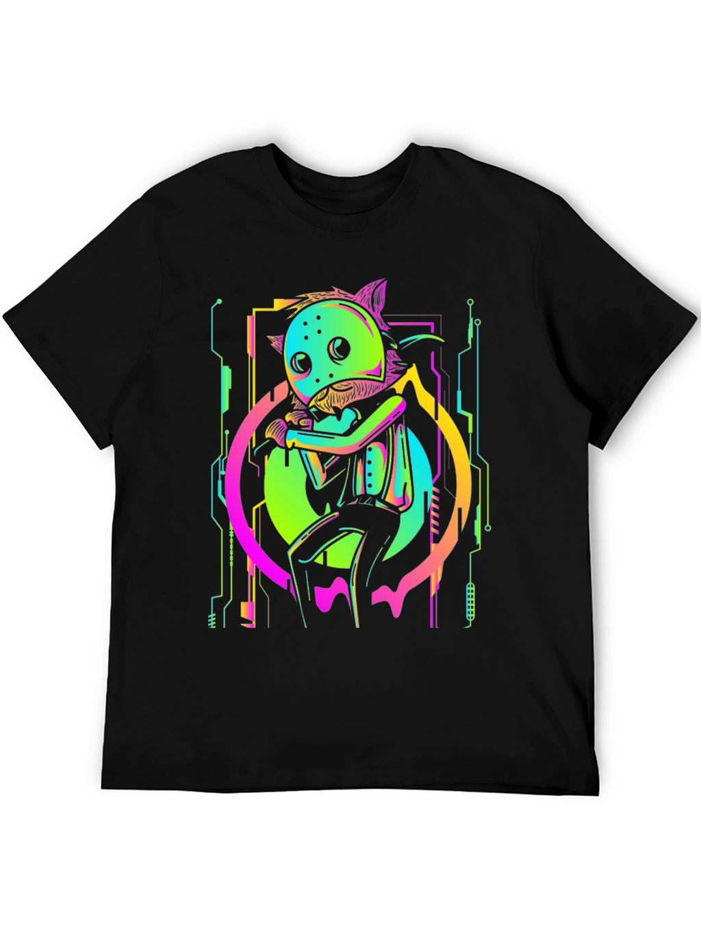 Neon Cyberpunk Creature T-Shirt