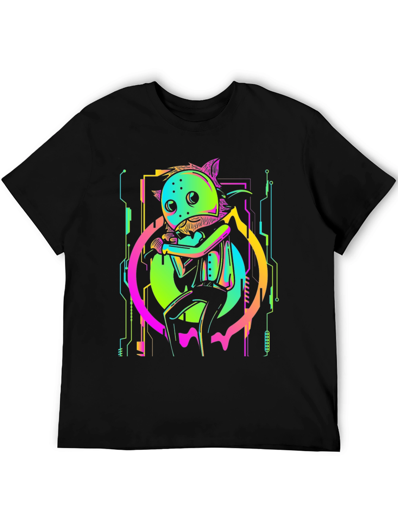 Neon Cyberpunk Creature T-Shirt
