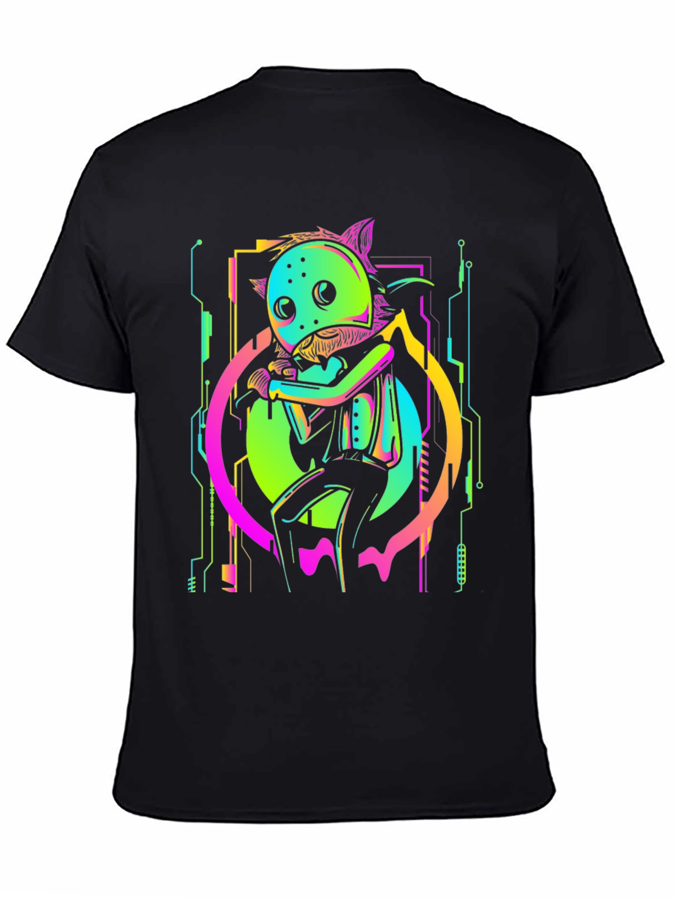 Neon Cyberpunk Creature T-Shirt