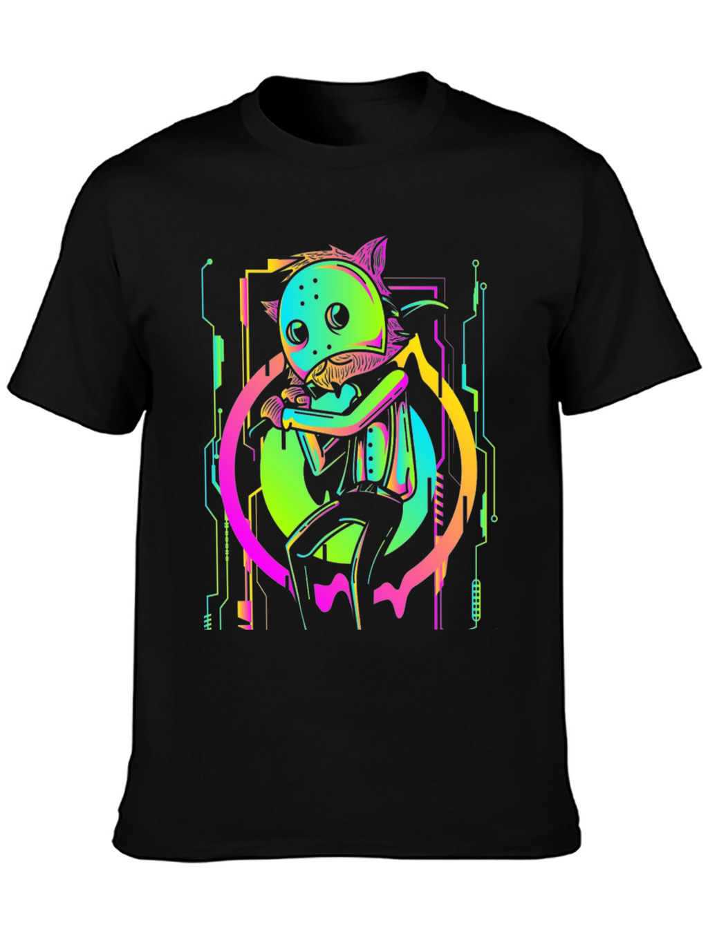 Neon Cyberpunk Creature T-Shirt