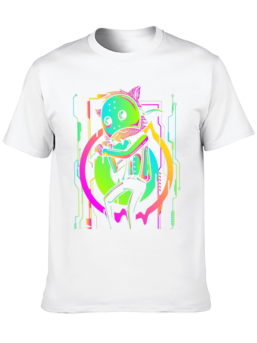 Neon Cyberpunk Creature T-Shirt