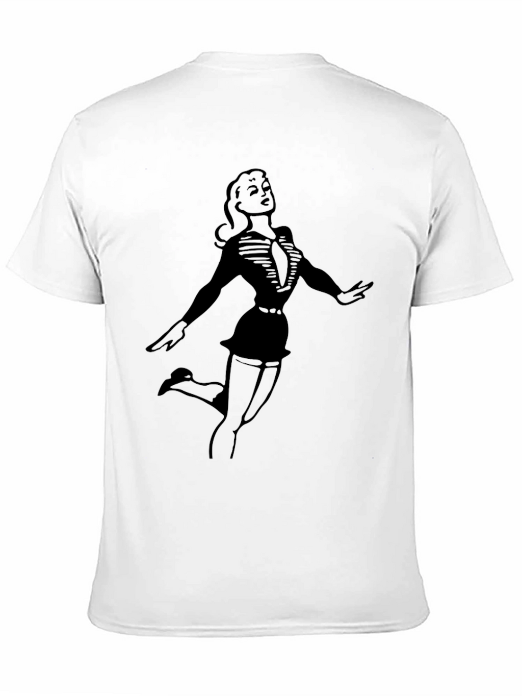 Retro Pin-Up Girl Graphic T-Shirt