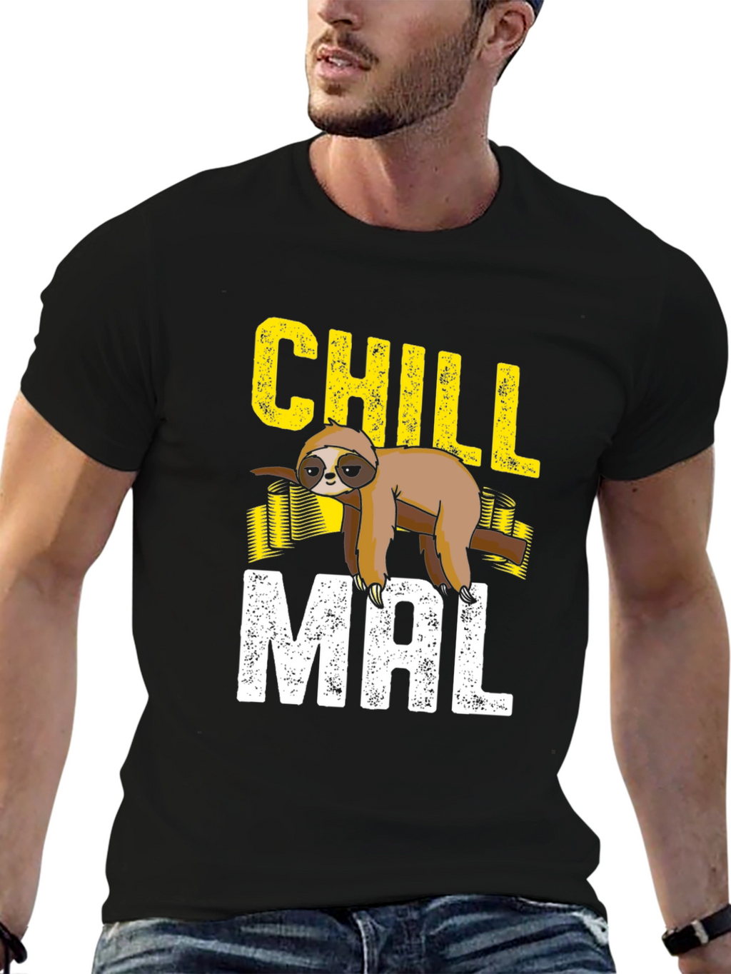 Chill Mal Sloth T-Shirt - Lazy Mode Activated!