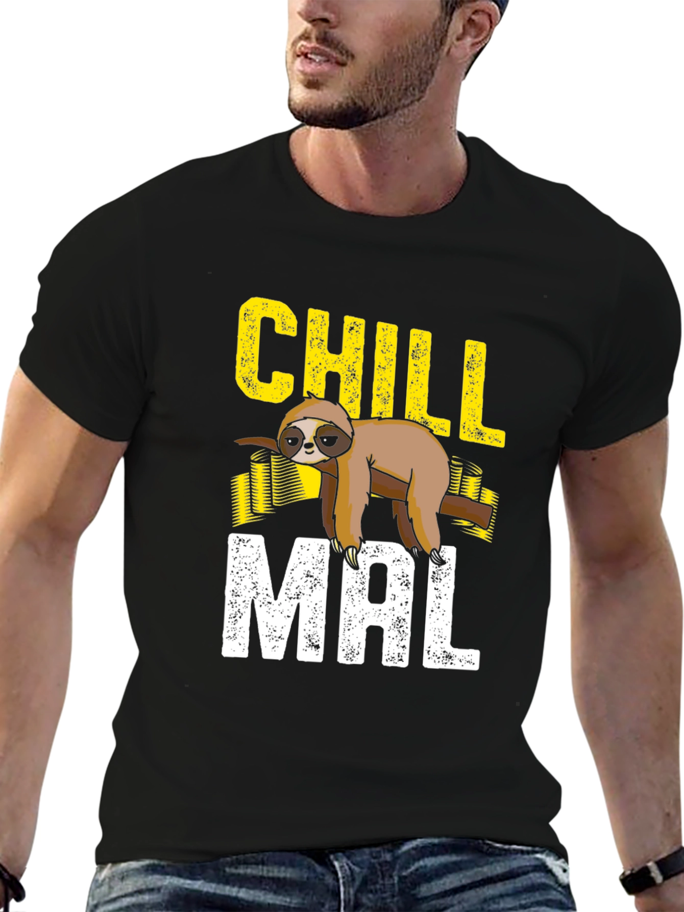 Chill Mal Sloth T-Shirt - Lazy Mode Activated!