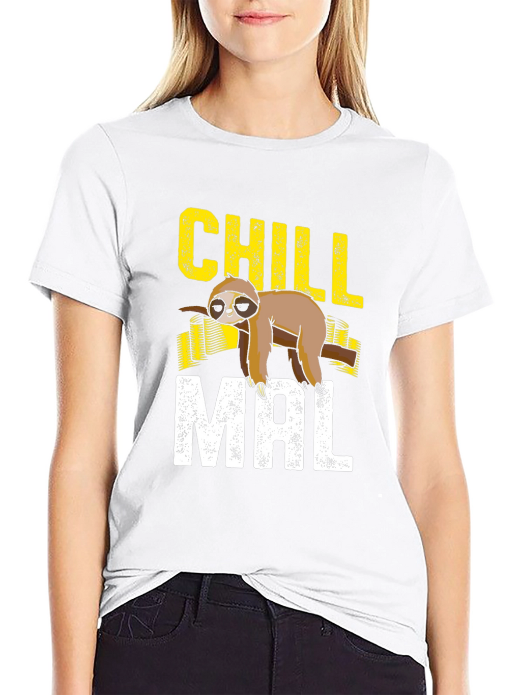 Chill Mal Sloth T-Shirt - Lazy Mode Activated!