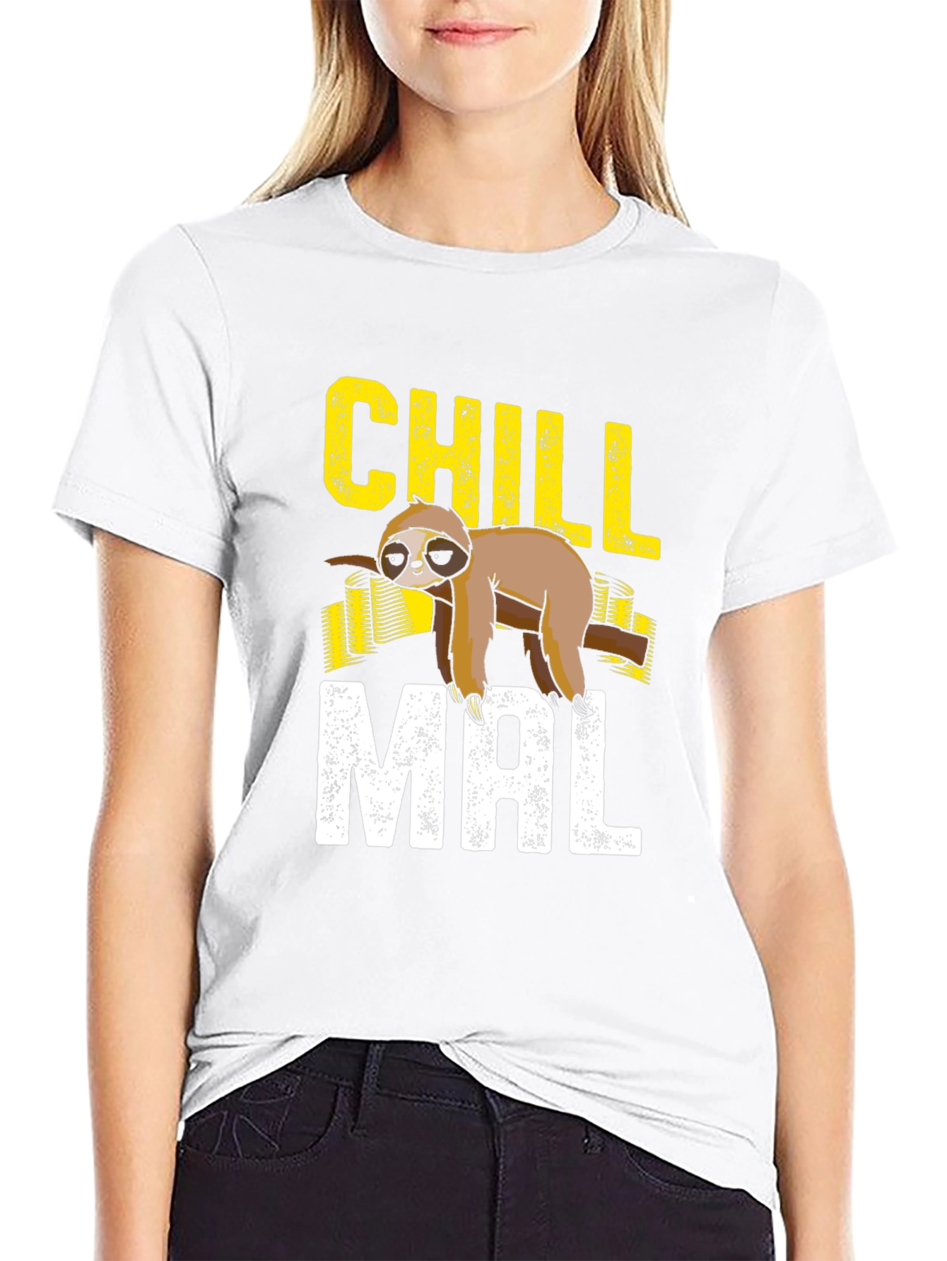 Chill Mal Sloth T-Shirt - Lazy Mode Activated!