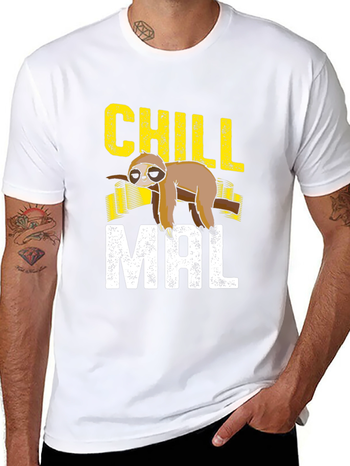 Chill Mal Sloth T-Shirt - Lazy Mode Activated!