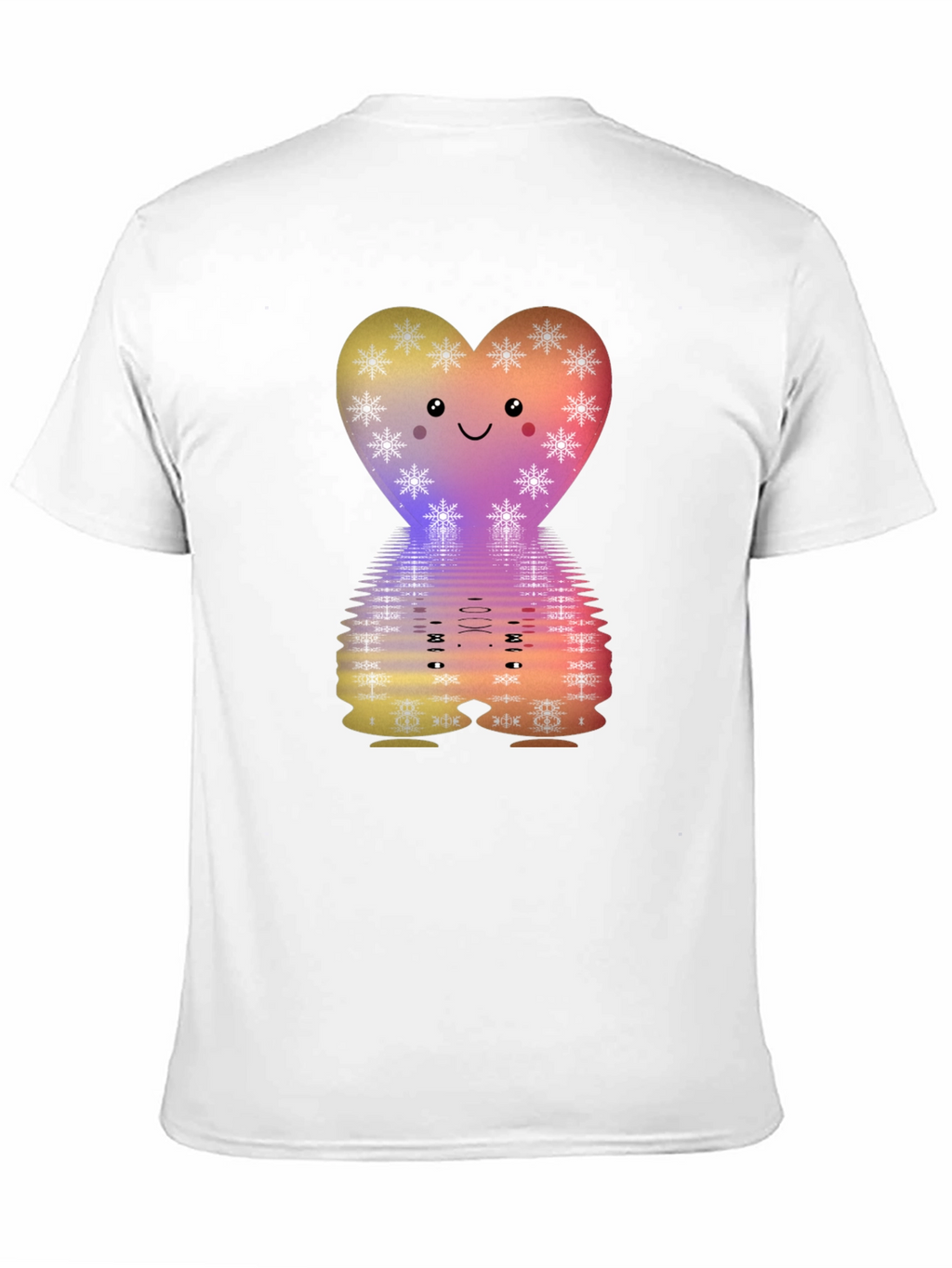 Cute Heart Snowflake Graphic Tee