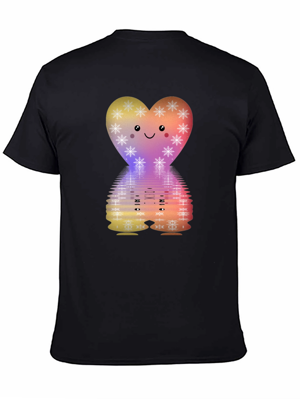 Cute Heart Snowflake Graphic Tee