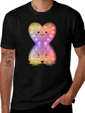 Cute Heart Snowflake Graphic Tee
