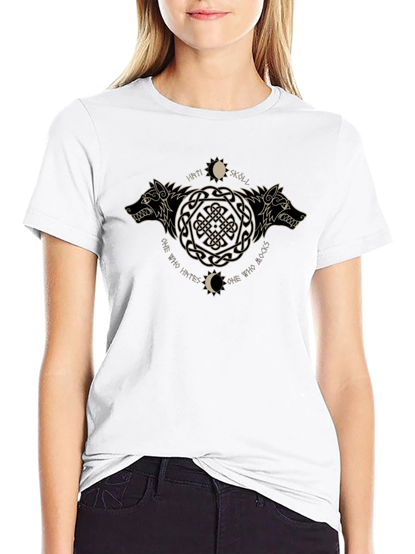 Norse Wolves Graphic Tee - Hati & Sköll