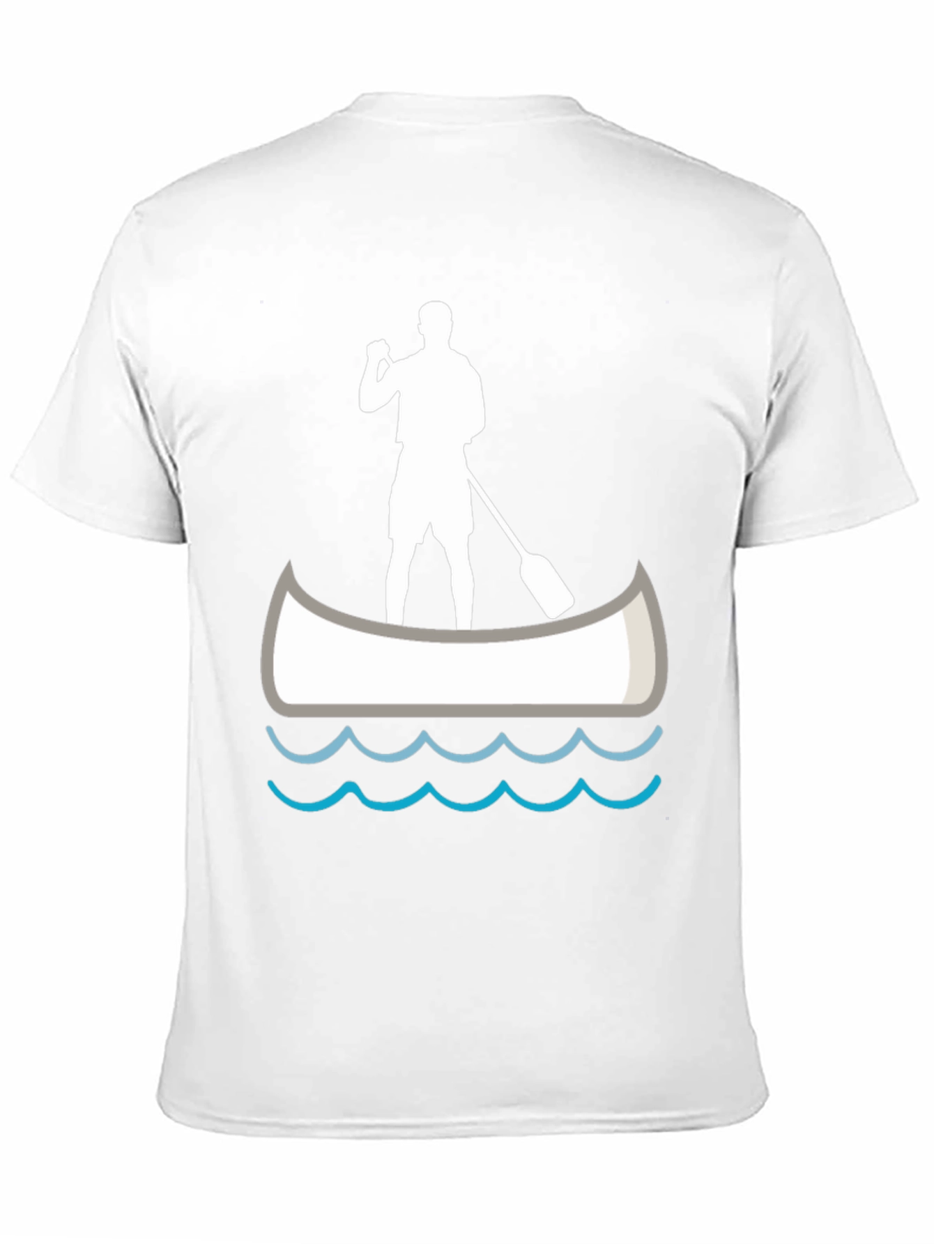 Paddle Boarder T-Shirt - Black Graphic Tee