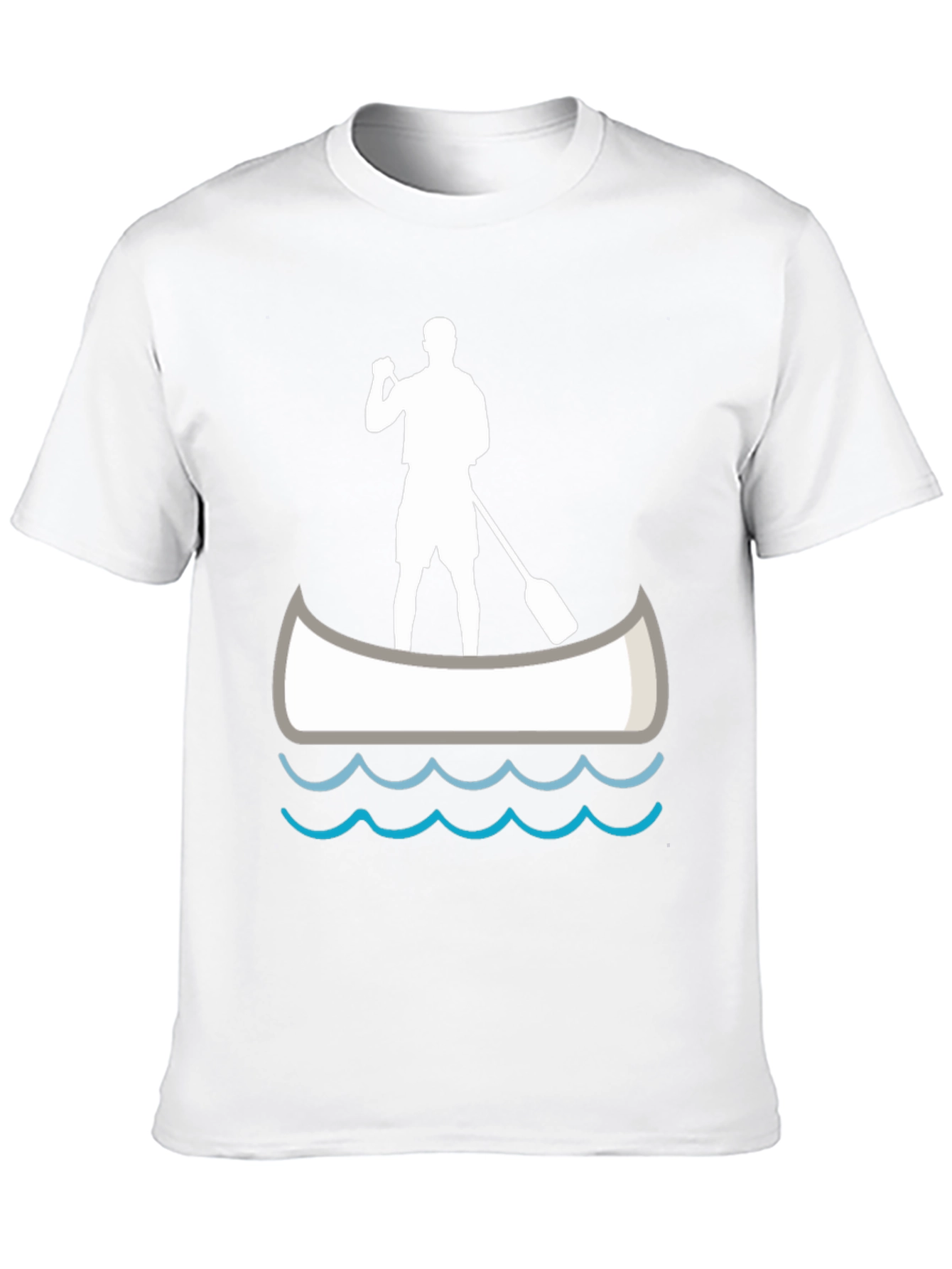 Paddle Boarder T-Shirt - Black Graphic Tee