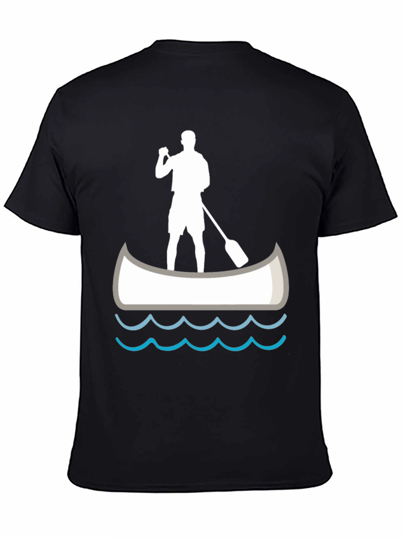 Paddle Boarder T-Shirt - Black Graphic Tee