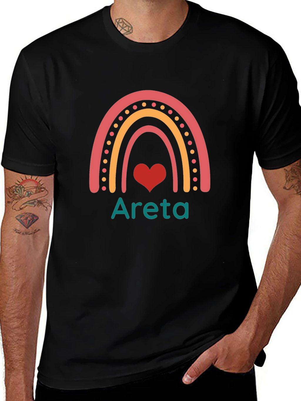 Rainbow Heart Areta T-Shirt