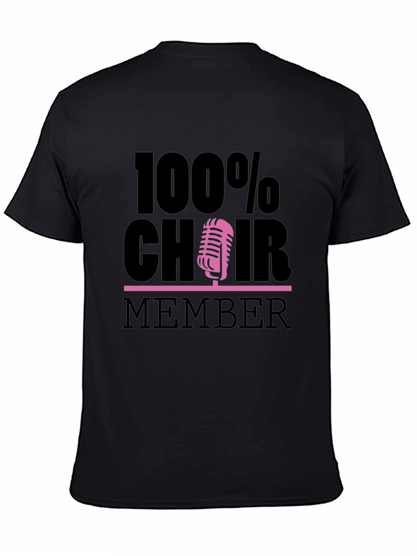 100% Choir Member Graphic Tee - Black