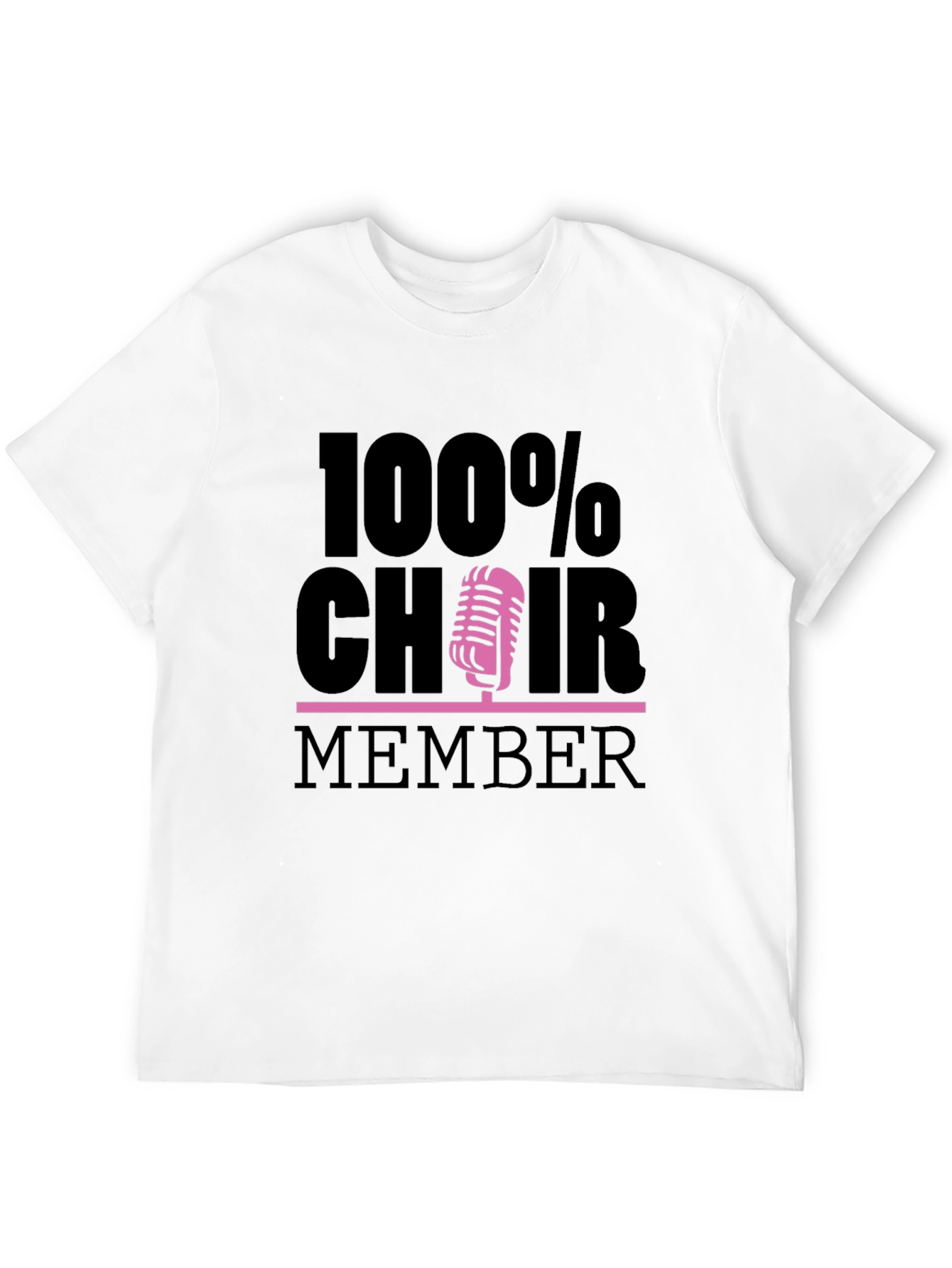 100% Choir Member Graphic Tee - Black