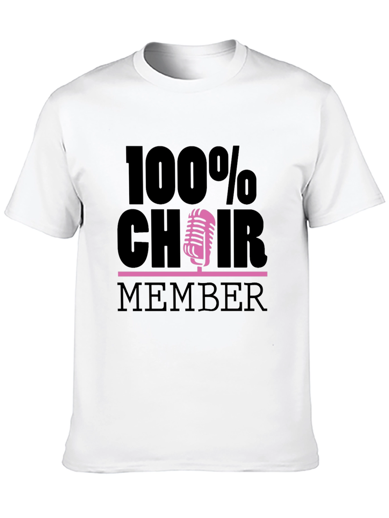 100% Choir Member Graphic Tee - Black