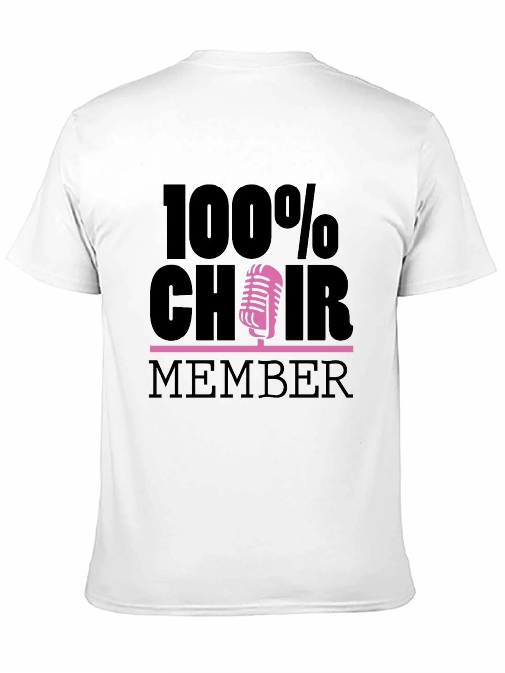 100% Choir Member Graphic Tee - Black