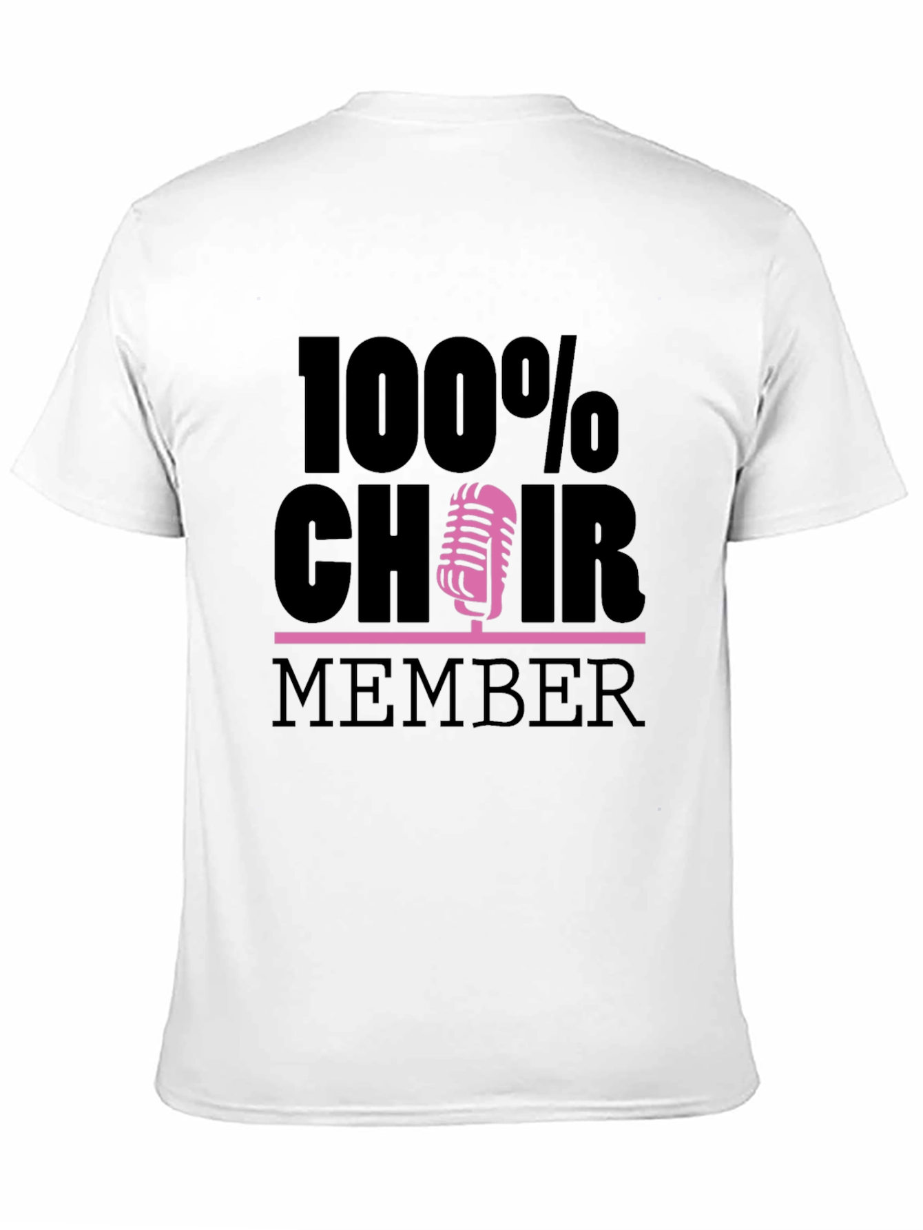 100% Choir Member Graphic Tee - Black