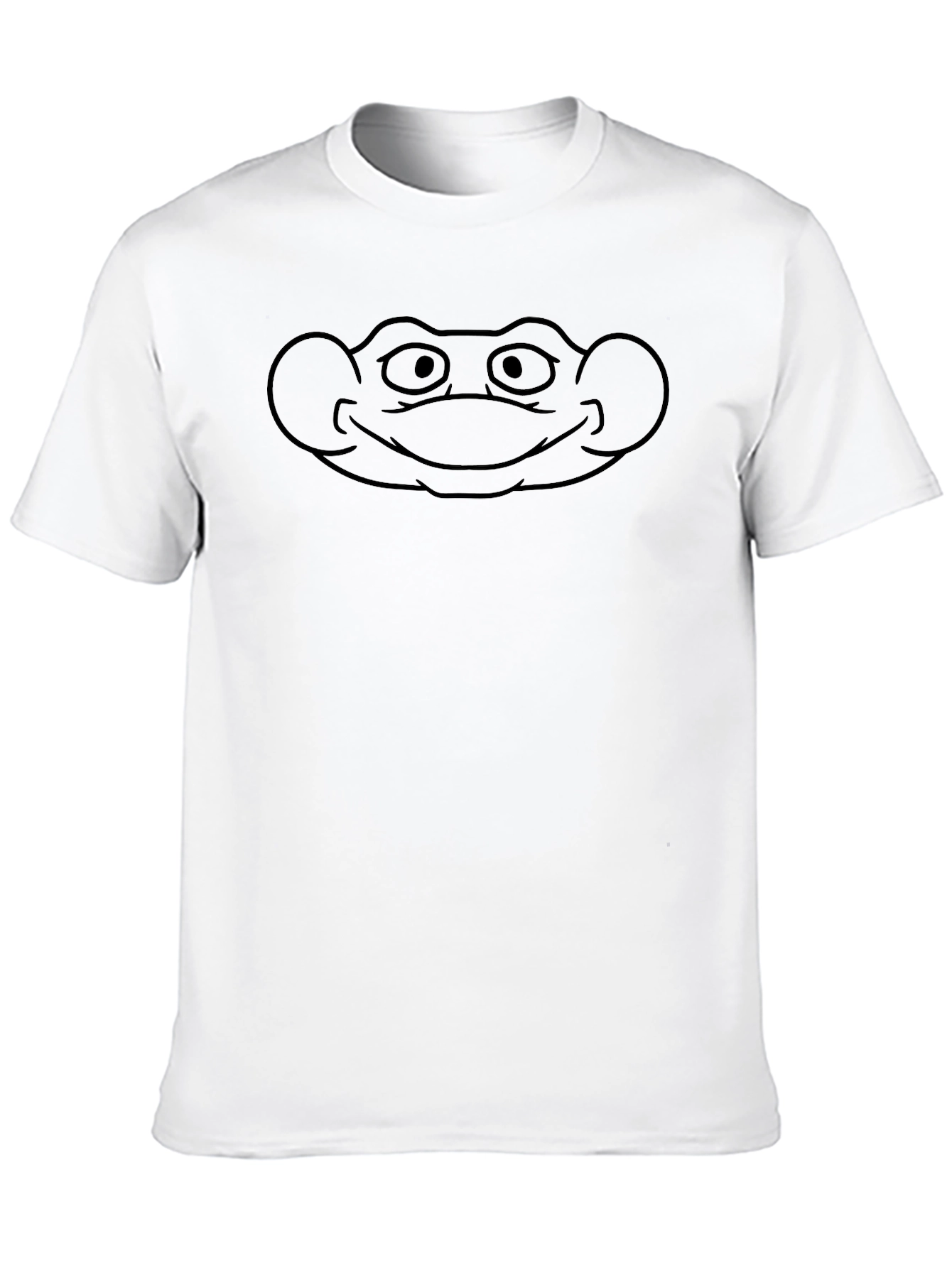 Frog Face Graphic Black T-Shirt