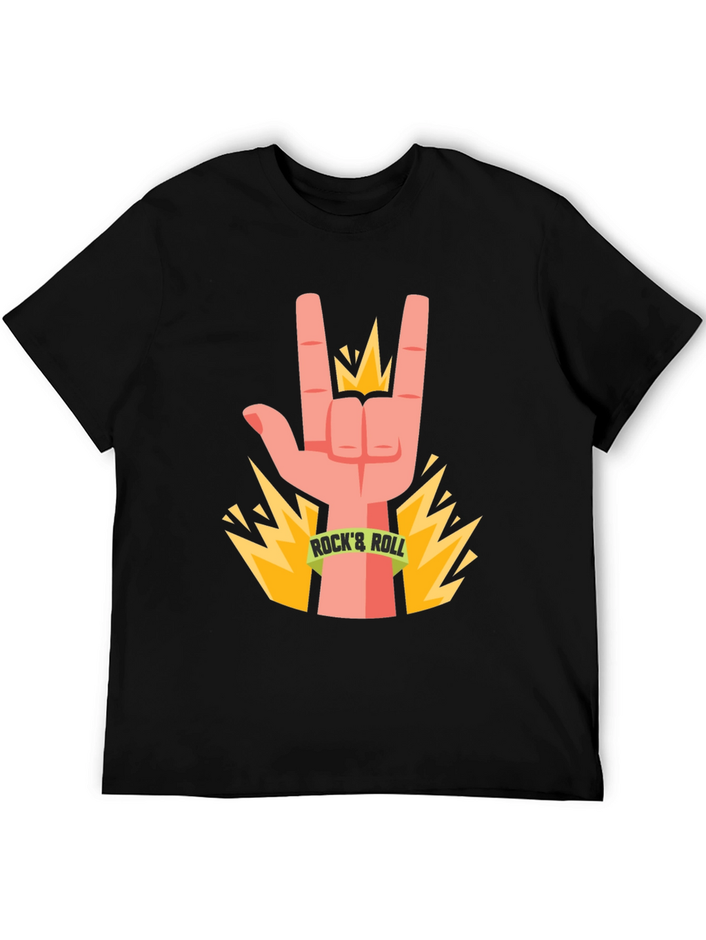 Rock & Roll Hand Graphic T-Shirt