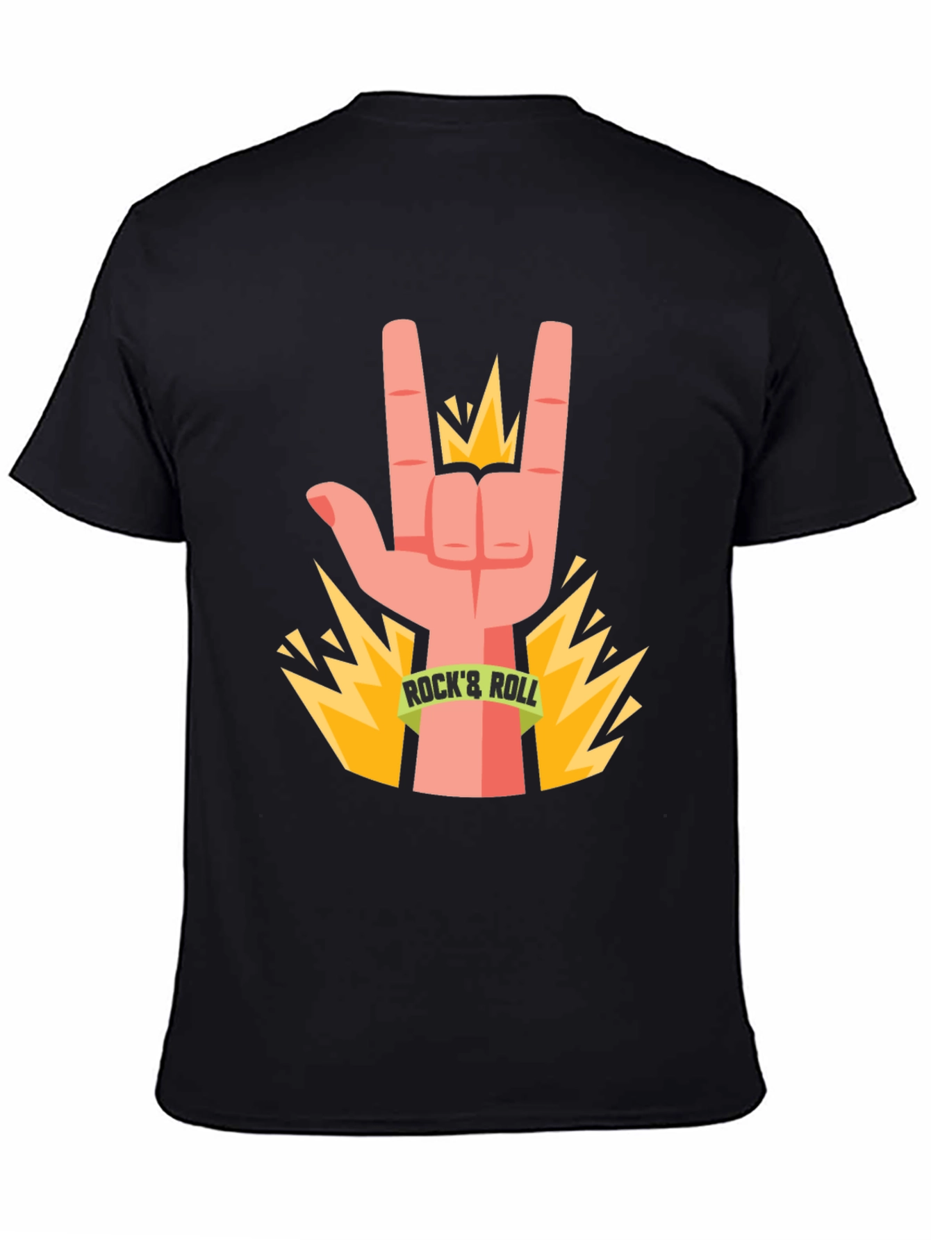 Rock & Roll Hand Graphic T-Shirt