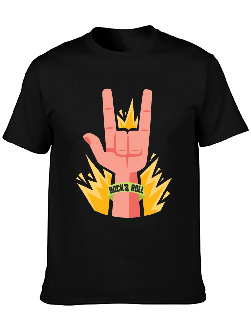Rock & Roll Hand Graphic T-Shirt