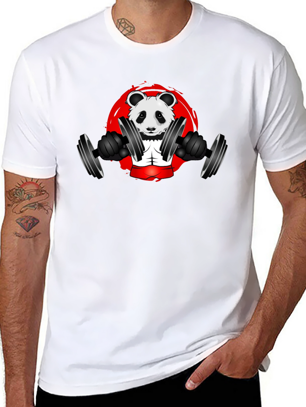 Weightlifting Panda T-Shirt - Gym Animal Tee